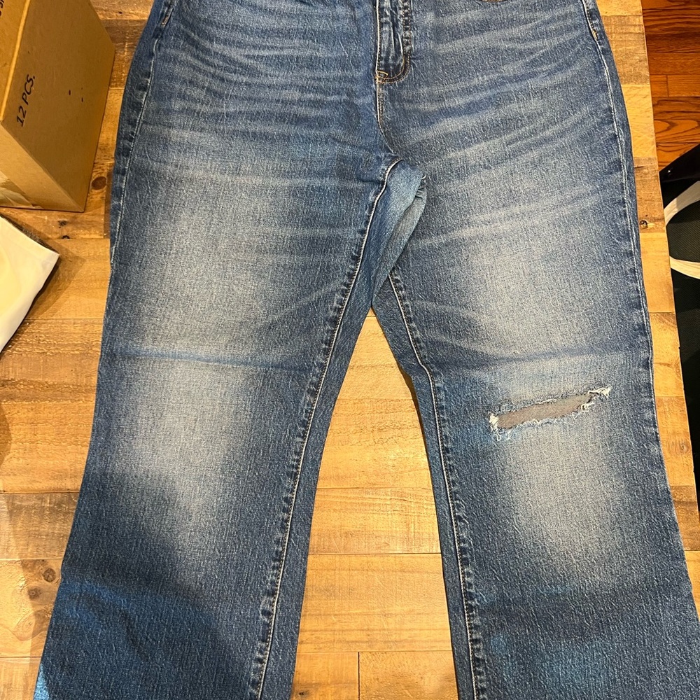 J. Crew Factory Cropped Blue Jeans
